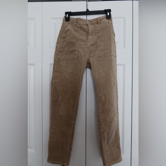 Beige Corduroy Pants - Picture 1 of 3